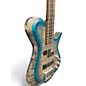 Used Kiesel Zeus Ben Jones Flammed Blue Burst Electric Bass Guitar