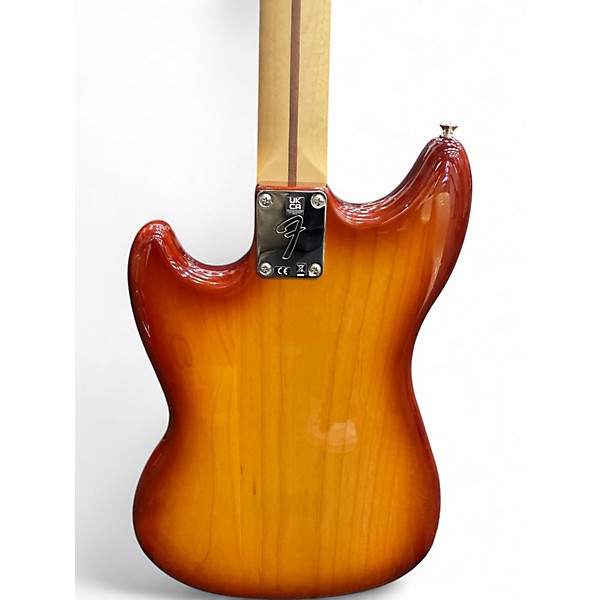 Used Fender Mustang Bass 2 Color Sunburst Electric Bass Guitar