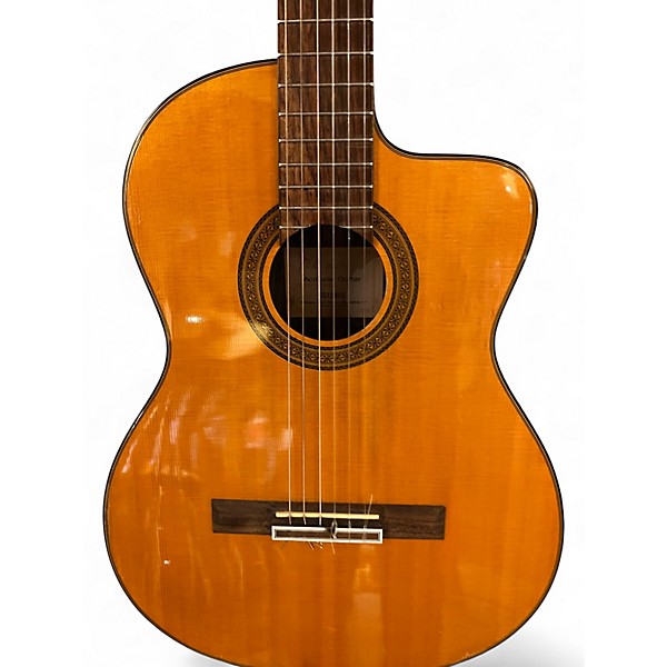 Used Takamine EG128SC Natural Classical Acoustic Electric Guitar