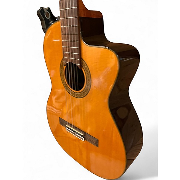 Used Takamine EG128SC Natural Classical Acoustic Electric Guitar