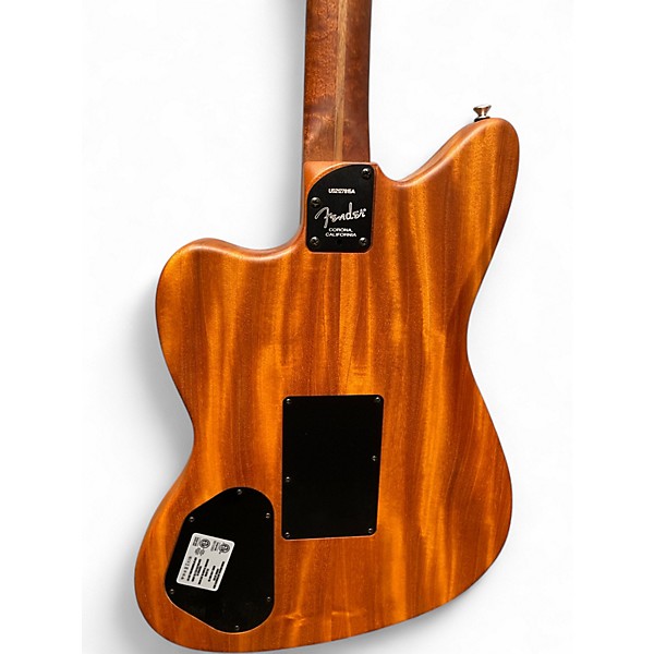 Used 2021 Fender AMERICAN ACOUSTASONIC JAZZMASTER Natural Acoustic Electric Guitar