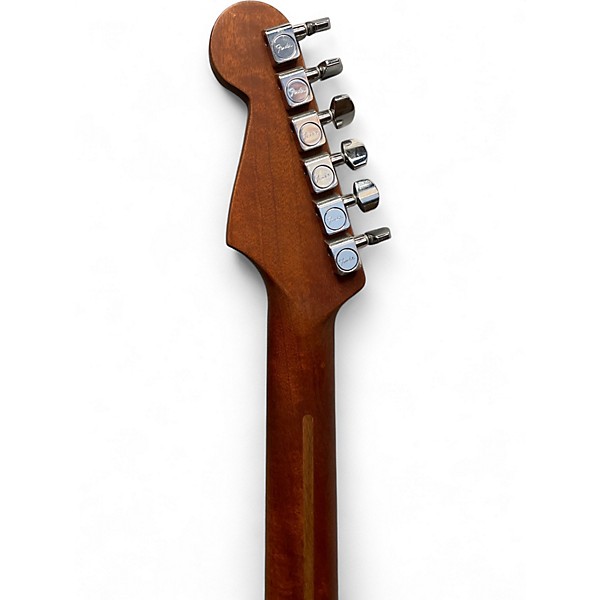 Used 2021 Fender AMERICAN ACOUSTASONIC JAZZMASTER Natural Acoustic Electric Guitar