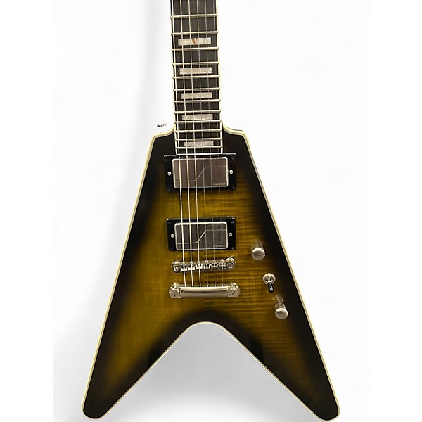 Used Epiphone PROPHECY V Yellow Tiger Solid Body Electric Guitar