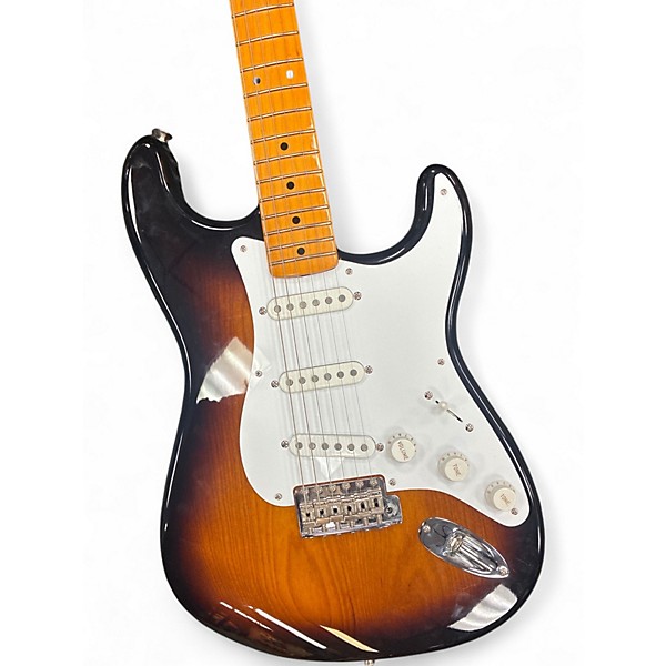 Used Fender 70th Anniversary 1954 Stratocaster 2-Color Sunburst Solid Body Electric Guitar