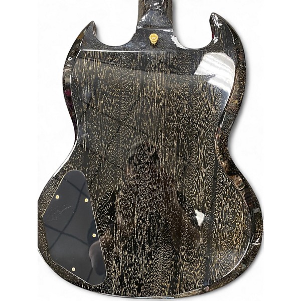 Used Gibson SG Custom TV Black Gold Solid Body Electric Guitar