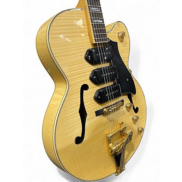 Used Carlo Robelli ES500 Natural Hollow Body Electric Guitar