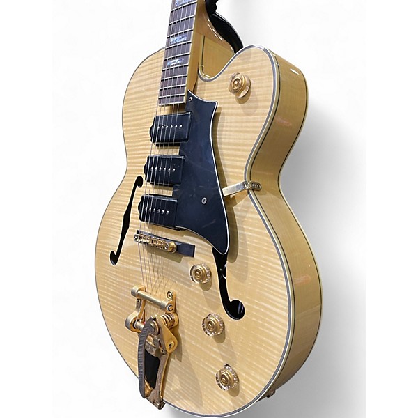 Used Carlo Robelli ES500 Natural Hollow Body Electric Guitar