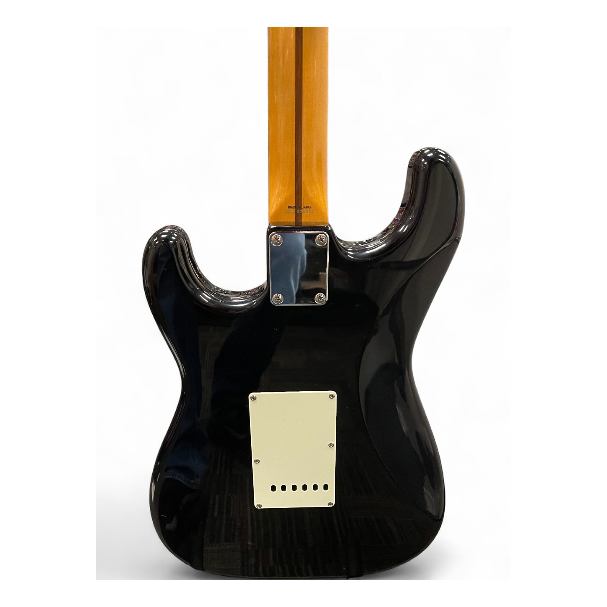 Vintage 1989 Fender ST-54 Stratocaster Black Solid Body Electric
