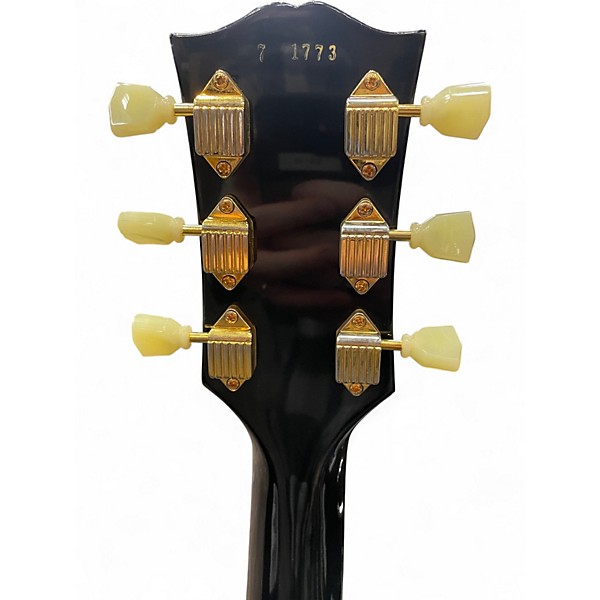 Used 2021 Gibson Custom 1957 LES PAUL 3P BLACK BEAUTY VOS Ebony Solid Body Electric Guitar