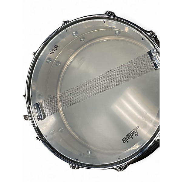Used Ludwig 6.5X14 B STOCK CHROME OVER BRASS Drum