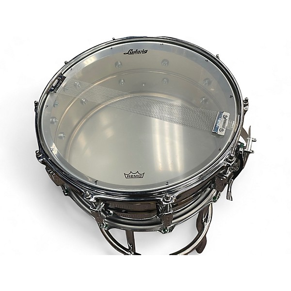 Used Ludwig 6.5X14 B STOCK CHROME OVER BRASS Drum