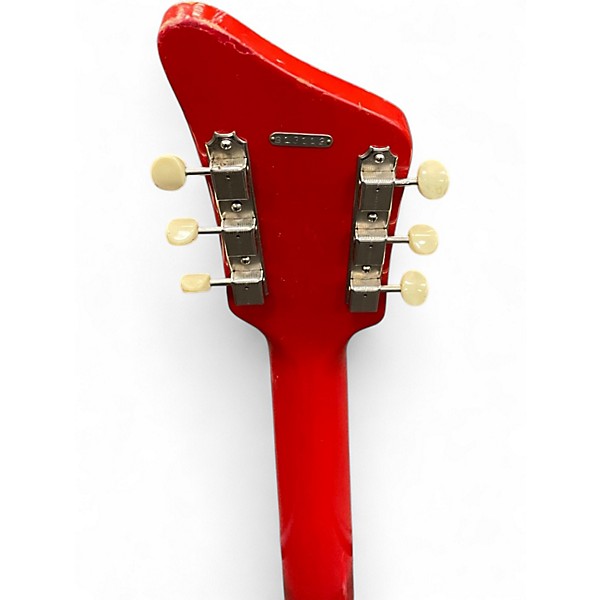 Vintage 1960s Airline jb hutto wood red Solid Body Electric Guitar