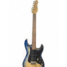 Used Michael Kelly 60 burl ultra blue burl Solid Body Electric Guitar