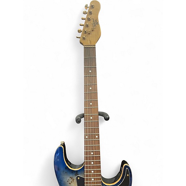 Used Michael Kelly 60 burl ultra blue burl Solid Body Electric Guitar