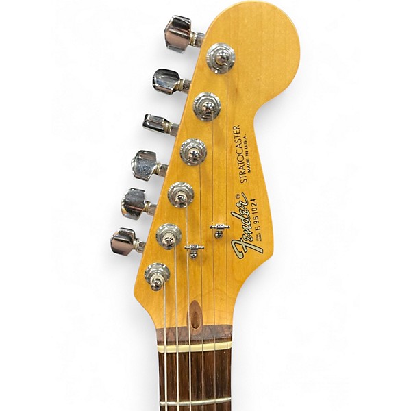 Vintage 1989 Fender Standard Stratocaster Antique White Solid Body Electric Guitar