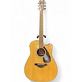 Used Yamaha FGX730SC Natural Acoustic Electric Guitar