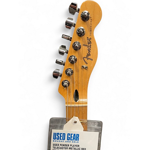 Used Fender Player Telecaster Metallic Red Solid Body Electric Guitar