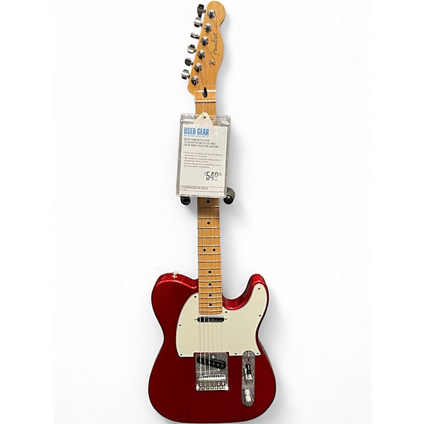 Used Fender Player Telecaster Metallic Red Solid Body Electric Guitar