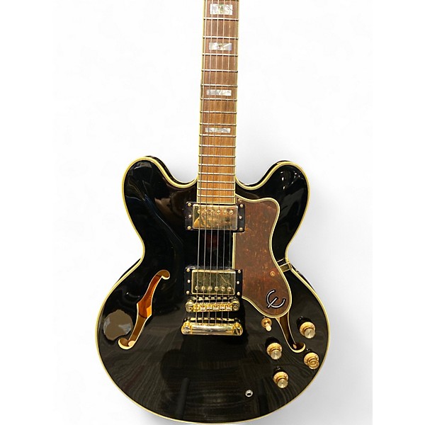 Used Epiphone Sheraton II Pro EB Black Hollow Body Electric Guitar