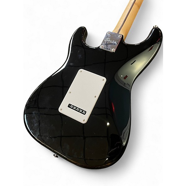 Used 2020s Squier Bullet Stratocaster Black Solid Body Electric Guitar