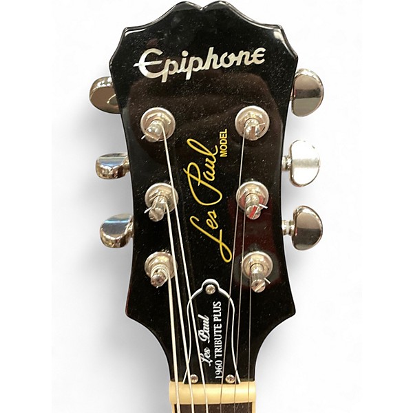 Used Epiphone LES PAUL 1960 TRIBUTE PLUS Black Cherry Solid Body Electric Guitar