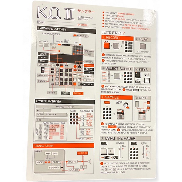 Used teenage engineering K.O. II Synthesizer