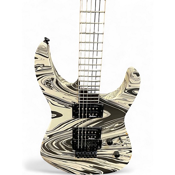 Used Jackson SOLOIST SLXDX  SATIN WHITE SWIRL Solid Body Electric Guitar