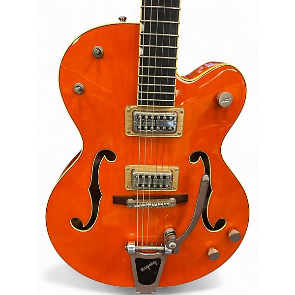 Used Gretsch Guitars G6120SSLVO Brian Setzer Signature Orange Hollow Body Electric Guitar