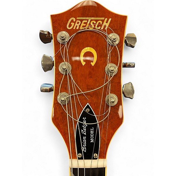 Used Gretsch Guitars G6120SSLVO Brian Setzer Signature Orange Hollow Body Electric Guitar