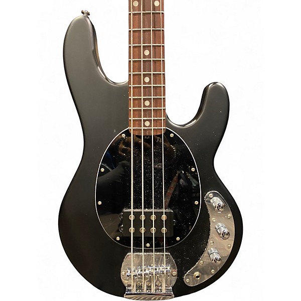 Used Sterling by Music Man Ray4 Flat Black Electric Bass Guitar