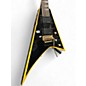 Used Jackson RRX24 Rhoads Black with Yellow Trim Solid Body Electric Guitar
