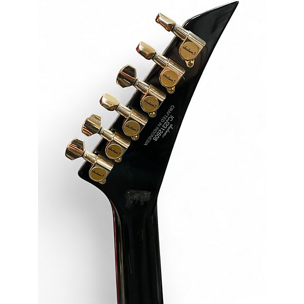 Used Jackson RRX24 Rhoads Black with Yellow Trim Solid Body Electric Guitar