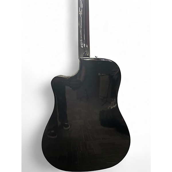 Used Fender CD60CE Dreadnought Black Acoustic Electric Guitar