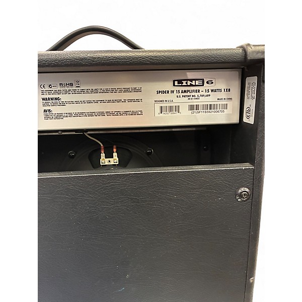 Used Line 6 Spider IV 15W 1X8 Guitar Combo Amp