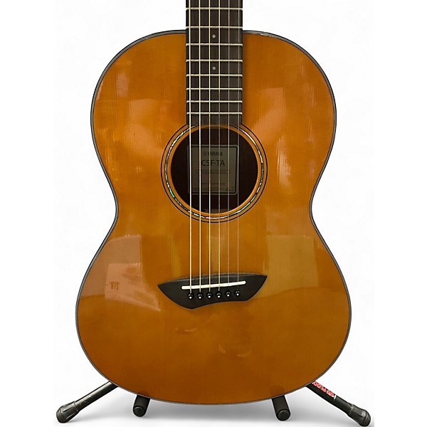 Used Yamaha CSF-TA TransAcoustic Parlor Vintage Natural Acoustic Electric Guitar