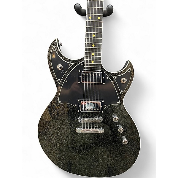 Used Reverend Space Hawk Black Sparkle E Solid Body Electric Guitar