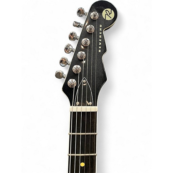 Used Reverend Space Hawk Black Sparkle E Solid Body Electric Guitar