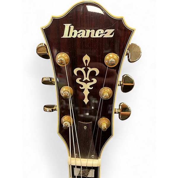 Used Ibanez AM153 Dark Brown Sunburst Hollow Body Electric Guitar