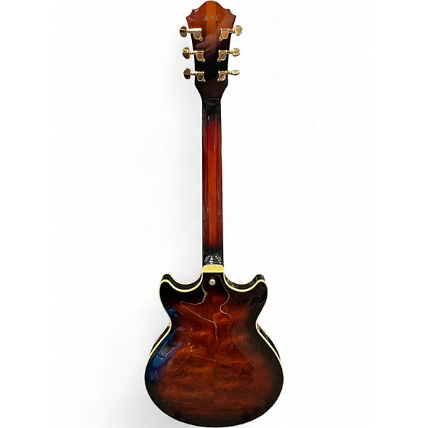 Used Ibanez AM153 Dark Brown Sunburst Hollow Body Electric Guitar