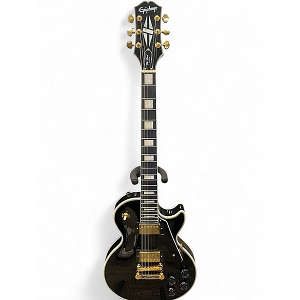 Used Epiphone Les Paul Custom Black Solid Body Electric Guitar