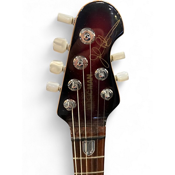 Used Ernie Ball Music Man JP6 John Petrucci Signature Candy Red Burst Solid Body Electric Guitar