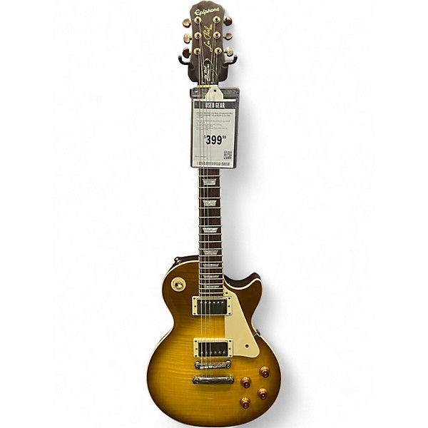 Used Epiphone Les Paul Standard Pro Tobacco Burst Solid Body Electric Guitar
