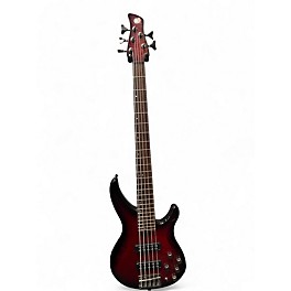 Used Yamaha trbx605 Trans Red Electric Bass Guitar
