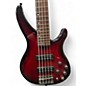 Used Yamaha trbx605 Trans Red Electric Bass Guitar