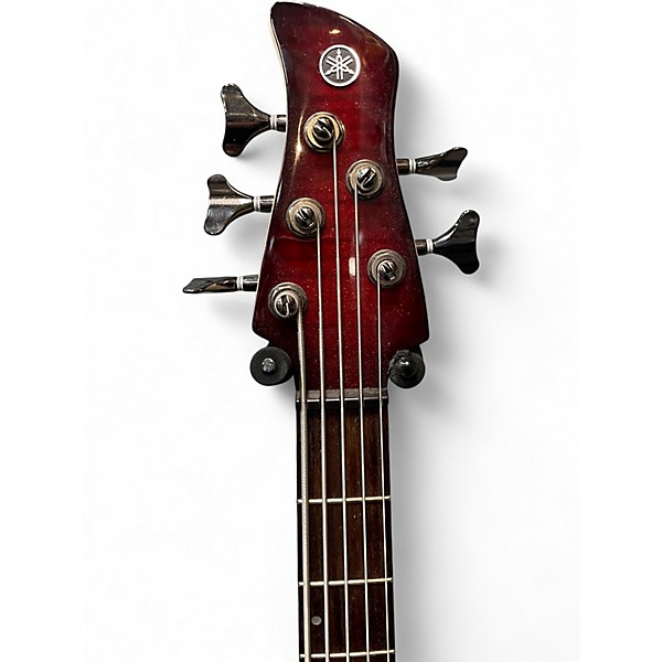 Used Yamaha trbx605 Trans Red Electric Bass Guitar