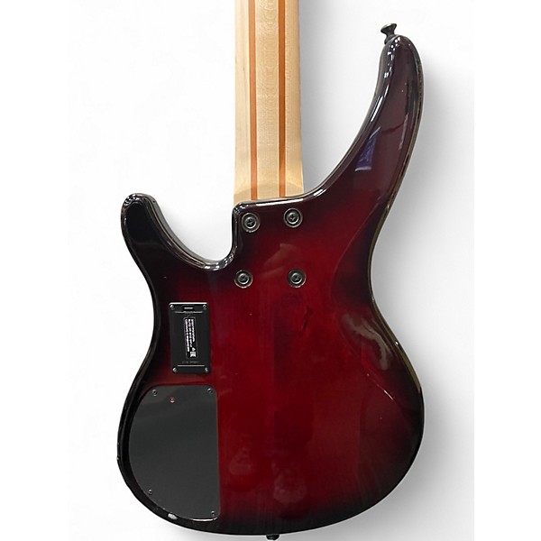 Used Yamaha trbx605 Trans Red Electric Bass Guitar