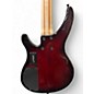 Used Yamaha trbx605 Trans Red Electric Bass Guitar