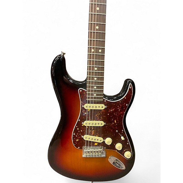Used 2021 Fender STRATOCASTER 3 Color Sunburst Solid Body Electric Guitar