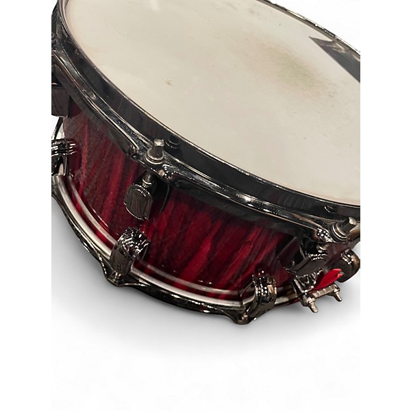 Used TAMA 14X5.5 Starclassic Snare Crimson Red Trans Drum