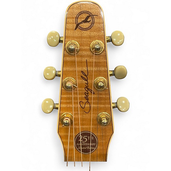 Used Seagull 25th Anniverary CW Flame Maple EQ Natural Acoustic Guitar